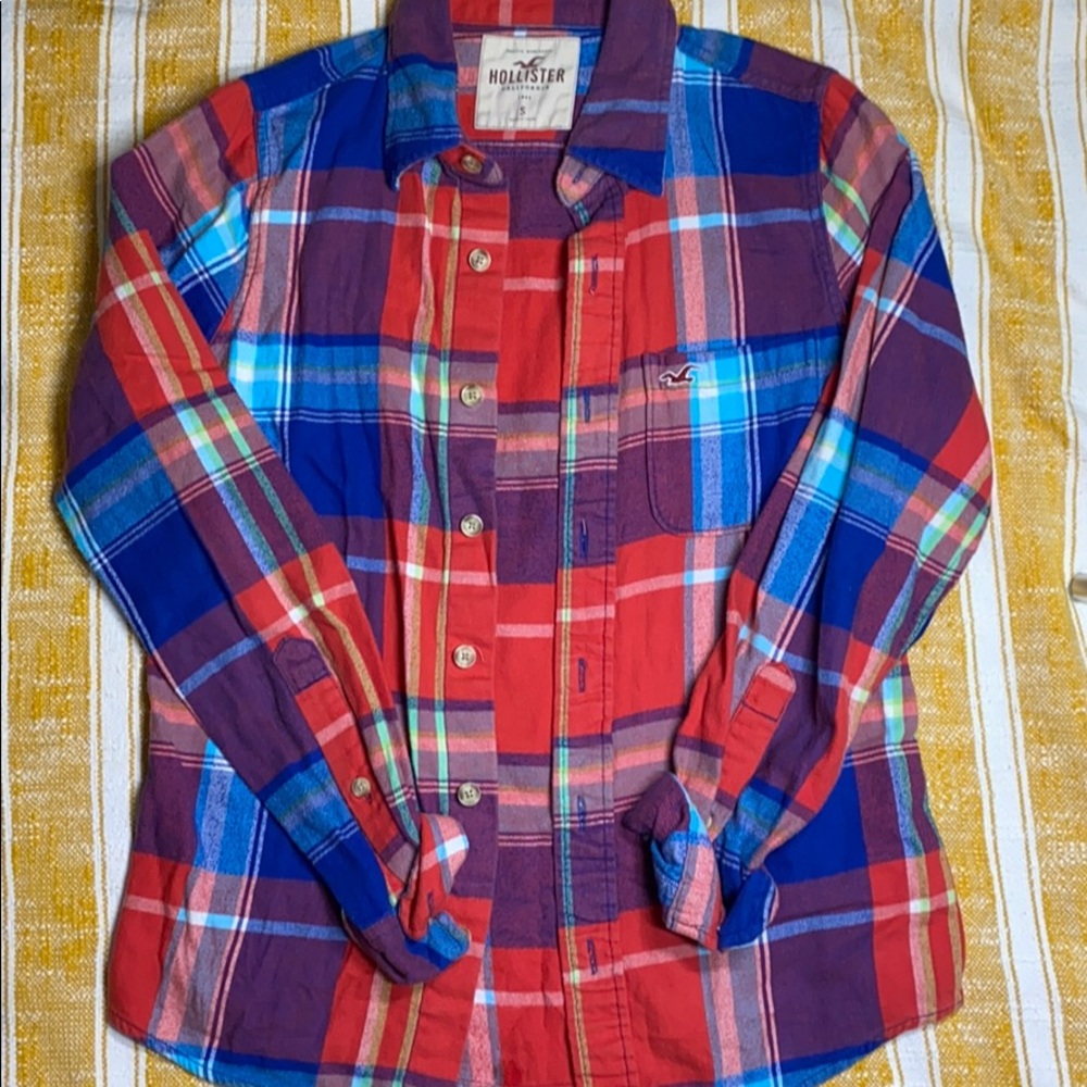 Hollister plaid shirt
